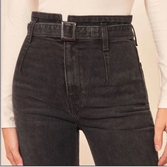 Reformation Denim - *HP!* REFORMATION | NWT Belted High Rise Skinny | Faded Black Jeans | Sz 29